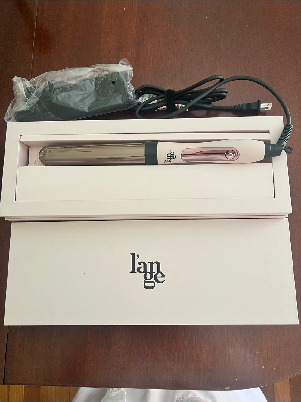 l'ange Pink and Rose Gold Styling Wand